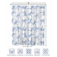 thumbnail image 4 of Split Shower Curtain for Transfer Bench, Purple Blue Bow Ribbon Fabric Shower Curtains for Bathroom, Vintage Modern Art Bowknot Tub Sliding Transfer Bench Waterproof Bath Curtains 72"x96", 4 of 9