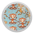 thumbnail image 1 of 4PCS Round Monkeys Cabinet Fluorescence Knob Glowing in the Dark Furniture Drawer Pulls Handle with Screws, 1 of 5