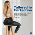thumbnail image 2 of Nirlon Faux Leather Leggings For Women - High Waisted Womens Leggings, 2 of 6