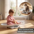 thumbnail image 3 of ZNQPLF Baby Scale, Infant Scale for Baby Adult and Pet, Baby Scales for Weighing Newborns, White, 265lb Max Capacity., 3 of 11
