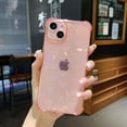 thumbnail image 4 of Compatible for iPhone 13 Case,Clear Case with Laser Love Heart Pattern for Women Grils,Soft TPU Silicone Bumper Protective Cover for iPhone 13,6.1 inch - Pink, 4 of 6