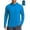 Blue, variant on Mens UPF 50+ Sun Protection Jacket Hooded Long Sleeve Lightweight Quick Dry Fashion Athletic Top with Pockets and Thumb Hole Light Blue M