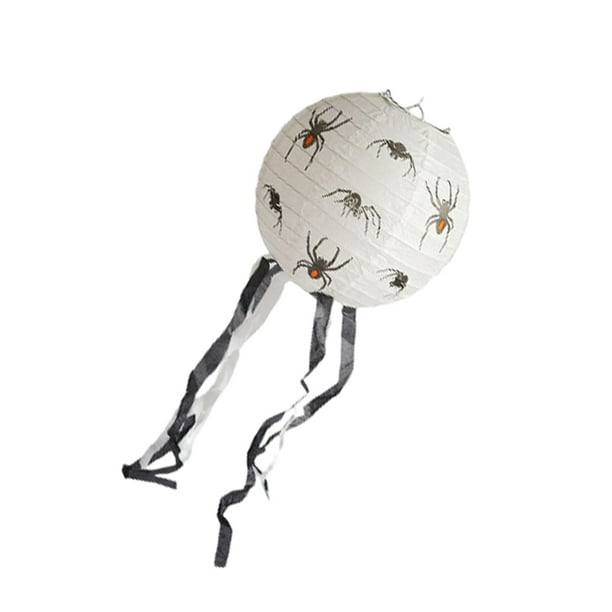 Bewildely Decoración de farol de Halloween, suministros interesantes para fiestas, diseño de escena DIY, farolillos de papel, accesorios, accesorio Kits de decoración para fiestas Blanco Bewildely HA068095-01