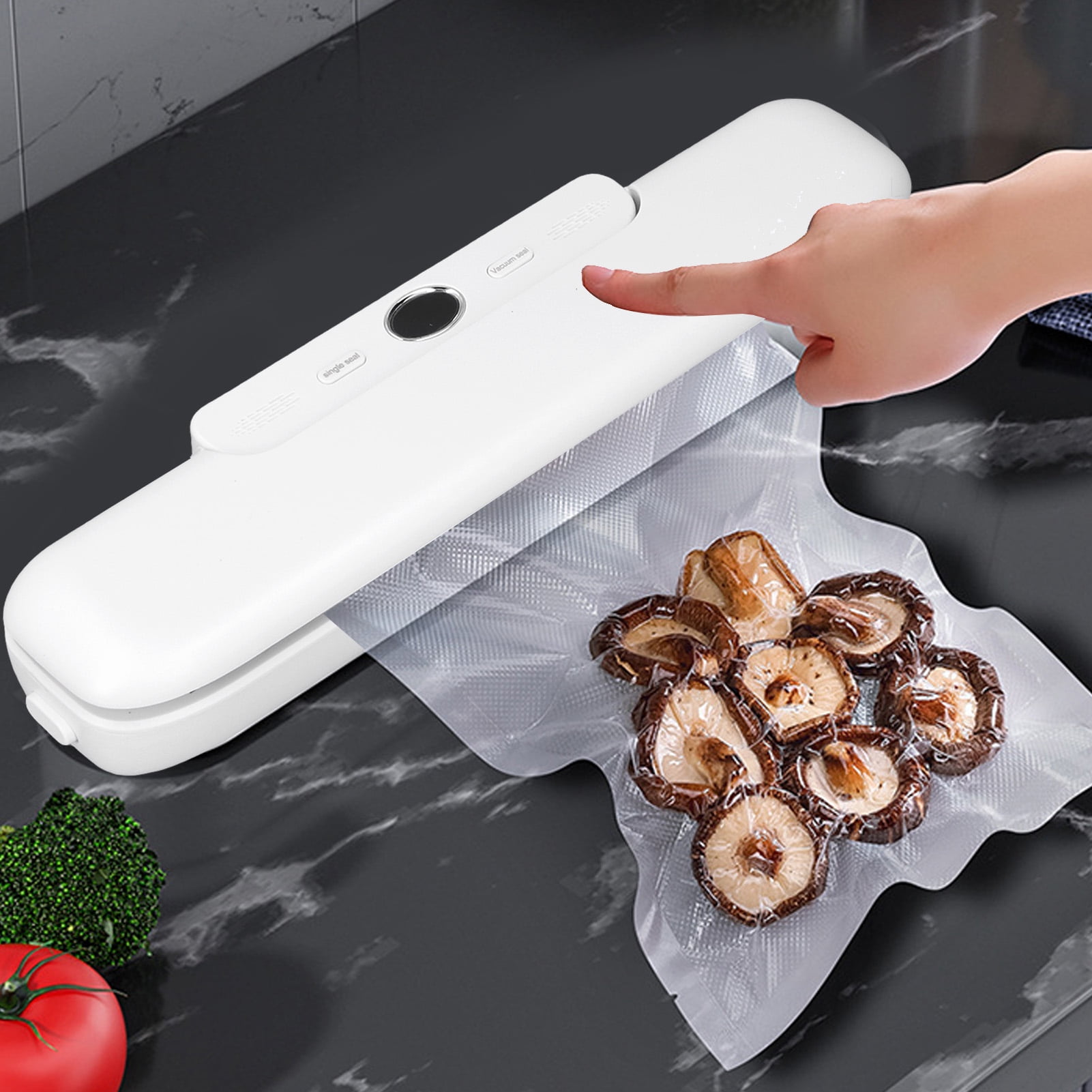 Yajisi Vacuum Sealer Machine for Food Storage, Full Automatic Freshness Preservation Sealer with 11.81 inches / 30 cm Width, Compact Design for Kitchen, EU Plug 110-230V