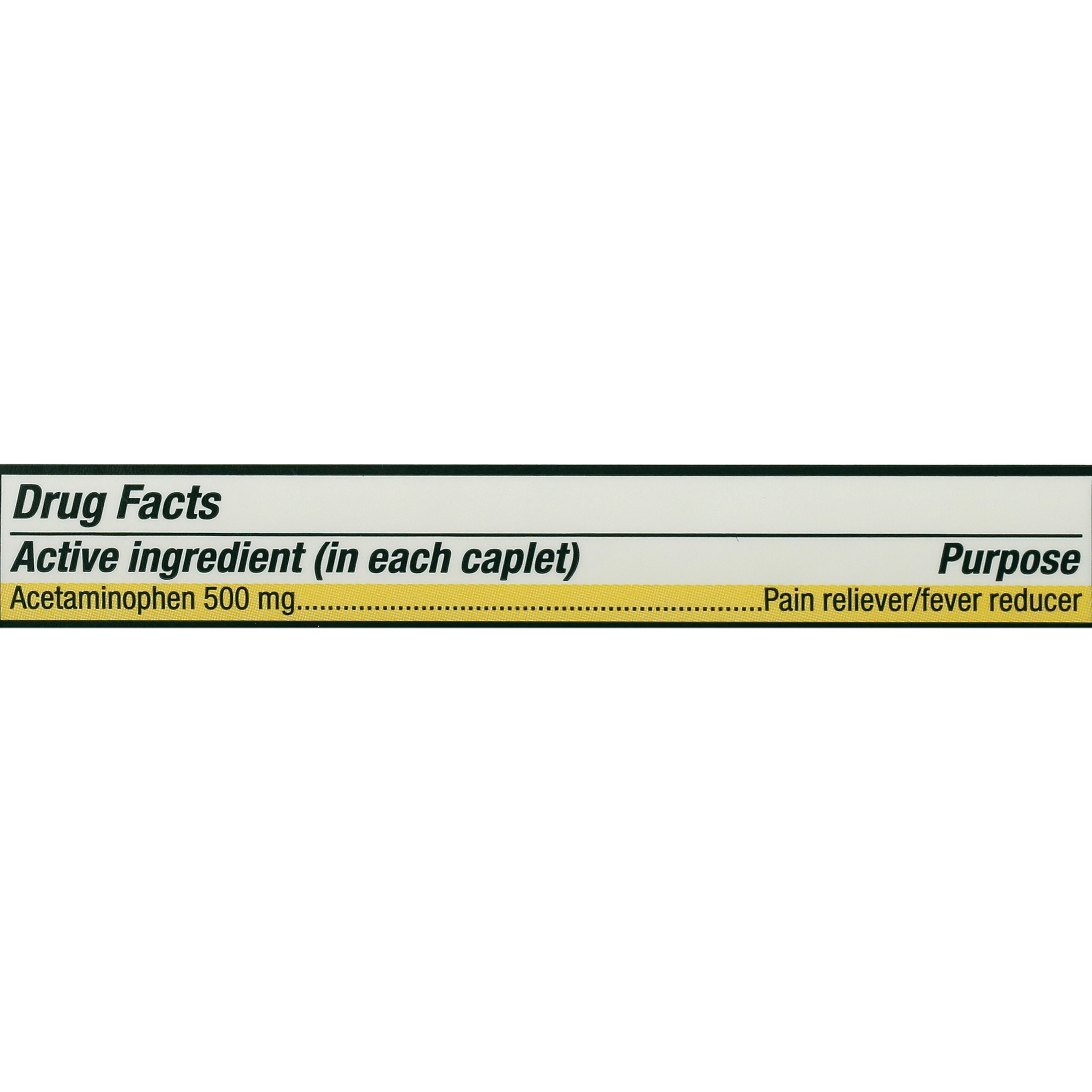 Major - Acetaminophen 500mg (generic Tylenol Extra Strength) - 500 Caplets