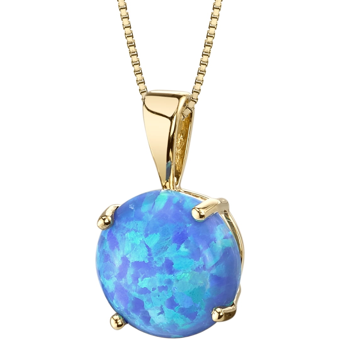 14k Yellow or White Gold 8 Millimeter Purple Simulated Opal Pendant Necklace 14k Yellow or White Gold 8 Millimeter Purple Simulated Opal Pendant Necklace