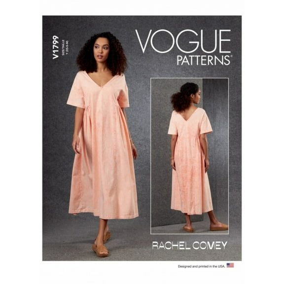 Vogue Sewing Pattern 1799 Dresses ZZ (L-XL-XXL)