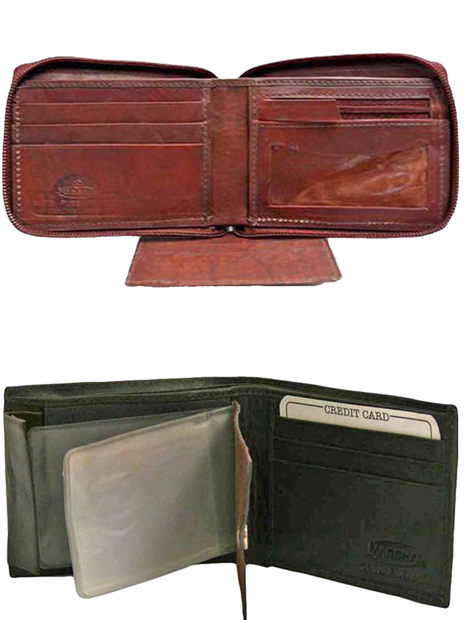 Mixed Color 2Pack Leather Mens Wallets