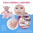 thumbnail image 3 of JC Toys 15 Realistic Soft Body Baby Doll with Open/Close Eyes Berenguer Boutique | Elephant Hooded Onesie Theme | Pink | Ages 2+, 3 of 5
