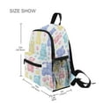 thumbnail image 3 of FORMRS School Backpack with Front Zippered Pocket 12" Student Travel Daypack, Colorful Gummy Bears Pattern, 3 of 6