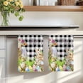 thumbnail image 7 of Easter Kitchen Towels Set of 4, Spring Rabbit Sheep Duck Eggs Plants Black Plaid Absorbent Dish Towels for Kitchen, Microfiber Hand Towel, Quick Drying Tea Towel for Cleaning Decorative Dishcloths, 7 of 7