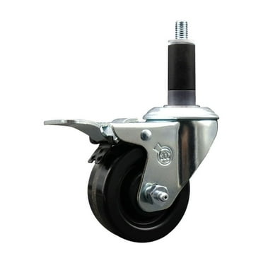 3 Inch Phenolic Swivel 1-1/8 Inch Expanding Stem Caster Total Lock Brake SCC