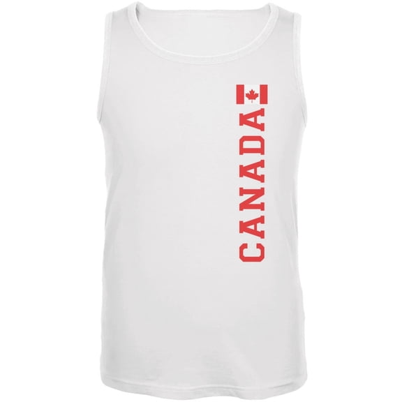 World Cup Canada White Adult Tank Top - 2X-Large