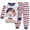White B, variant on Bovxnpu Boys Girls Outfits Set 2 Piece Loungewear Set, Boys Long Sleeve Shirt and Pants Set for Toddlers Girls Fall Clothes Home Clothes 48-60 Months
