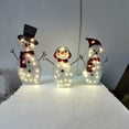 thumbnail image 4 of Christmas Snowman Figure, Light-Up Design for Home Decor, Holiday Christmas Decorations for Indoor Use, 4 of 8