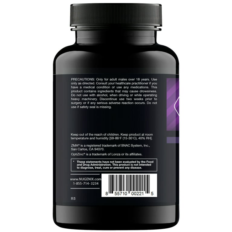 Nugenix PM ZMA - Nighttime Free Testosterone Booster and Sleep 