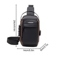 thumbnail image 2 of Motorcycle Bag Password Theft Chest Bag Men's Shoulder Bag Large Capacity Casual Men' Multifunctional Crossbody Bag, 2 of 5
