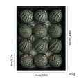 thumbnail image 2 of Vintage Christmas Ornaments 12PCS 3.15 Inch Rustic Christmas Ball Ornaments Shatterproof Xmas Tree Decorations for Indoor Outdoor Holiday Home Decor Farmhouse Style Traditional Holiday Decorating, 2 of 7