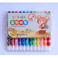 thumbnail image 1 of Belita Amy 12 colores no sucios mano crayones cortos dibujo para niños cepillo para colorear// kaili Sencillez, 1 of 5