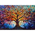 thumbnail image 1 of Puzzle PICKFORU - Vidriera con forma de árbol de la vida (1000 piezas), 1 of 8