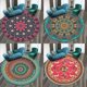 thumbnail image 3 of Alfombra étnica de mandala lavable para interiores, estilo bohemio, redonda, antideslizante, moderna, para sala de estar, dormitorio y comedor., 3 of 7