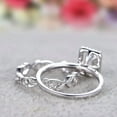 thumbnail image 3 of Gems Jewels 3.00 Ctw Emerald Cut White Diamond Wedding Anniversary Engagement Bridal Set Ring 14K White Gold Plated 925 Sterling Silver 925 Sterling Silver -8.5, 3 of 5