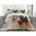 thumbnail image 2 of Ambesonne Colorful Quilted Coverlet 3 Pcs, Old Feather, Queen Size, Multicolor, 2 of 4