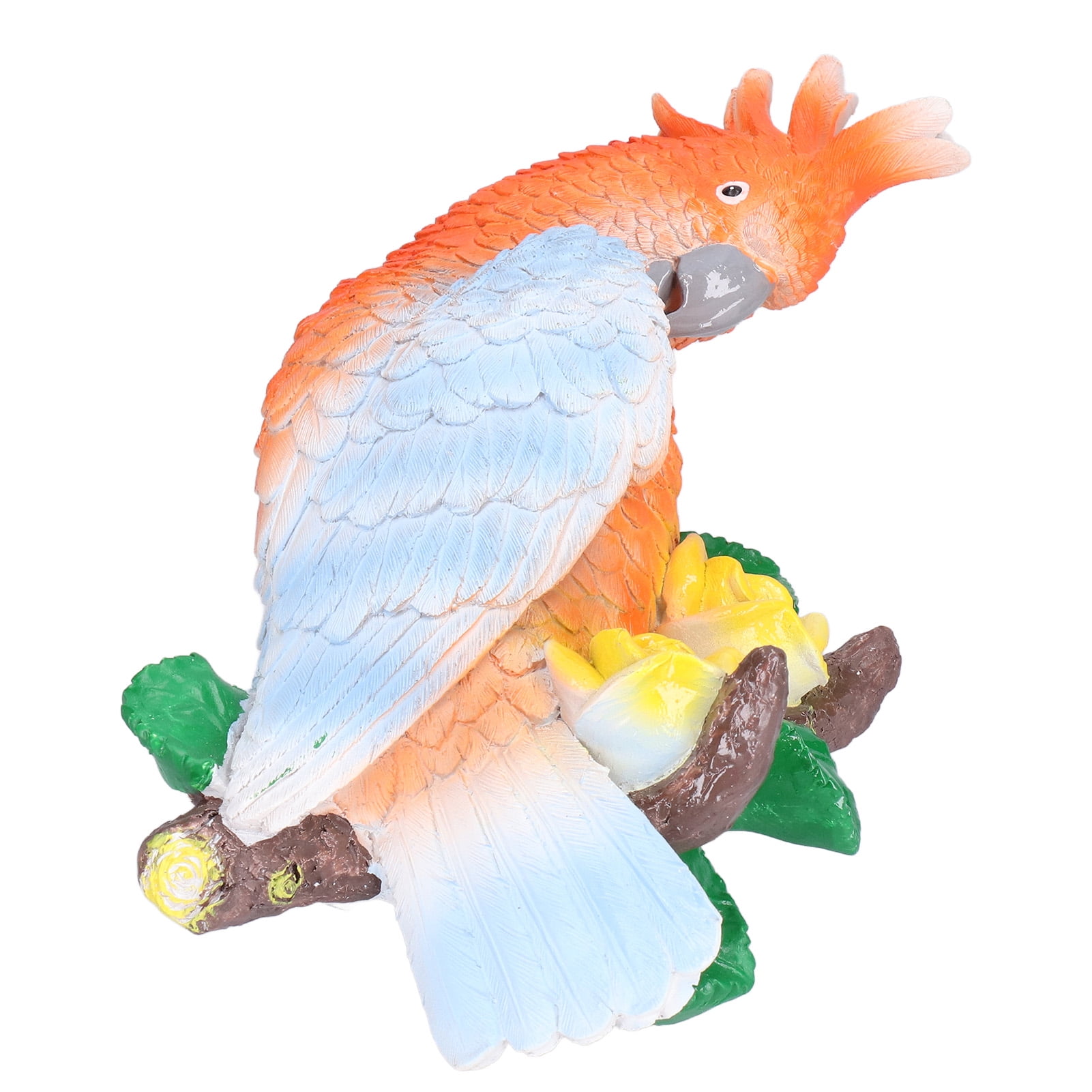 Fugacal Cockatoo Ornaments Resin Cockatoo Sculptures Decoration For