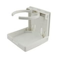 thumbnail image 2 of Folding Cup Holder Universal Stable Bottle Bracket Vehicle RV Marine Boat Drinks Rack Modified Component Organization Fittings White Spring Adjustment, 2 of 9