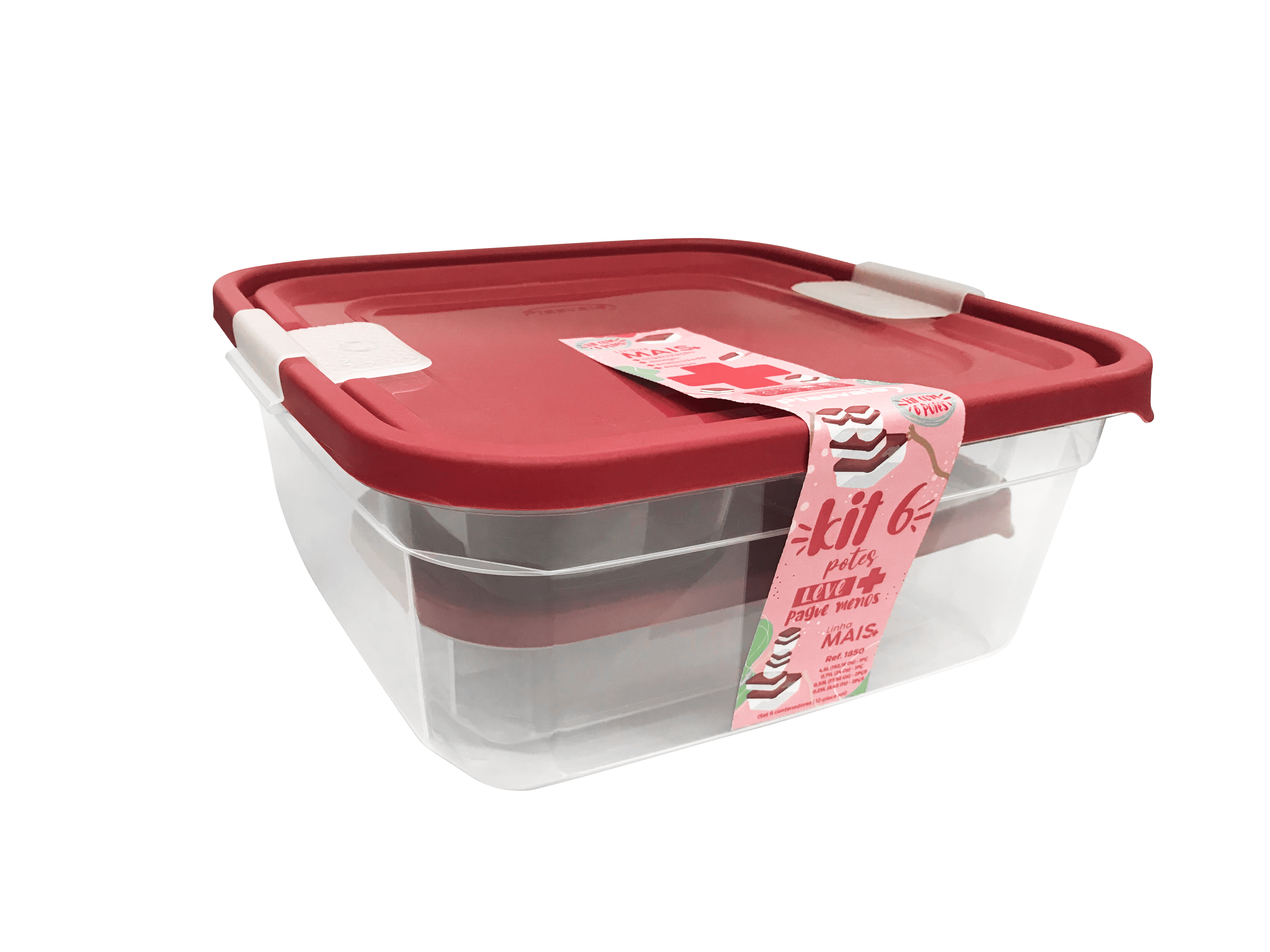 Plasvale Food Storage Containers with Lids, Freezer, Microwave and