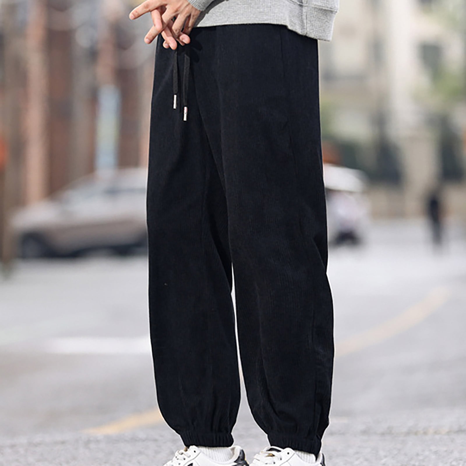パンツ SUNDAYS BEST CORDUROY WORK PANTS Men Formal Corduroy Pants Trousers Casual Drawstring