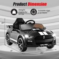 thumbnail image 4 of Licensed Ford Mustang GT500 Ride on Car for Kids by OLAKIDS, Battery Powered Electric Vehicle with Remote Control, Headlight, Power Display, USB, Music, Radio, Aged 3-8, 4 of 9
