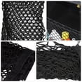 thumbnail image 3 of FONDOTIN 1Pc Black Nylon Trunk Mesh Net Car Storage Organizer Strong Cargo Net for Travel Needs, 3 of 5