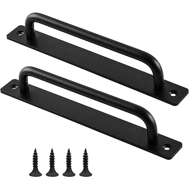 Manijas para puertas corredizas TUNC Manija negra mate aleación de aluminio 128 mm
