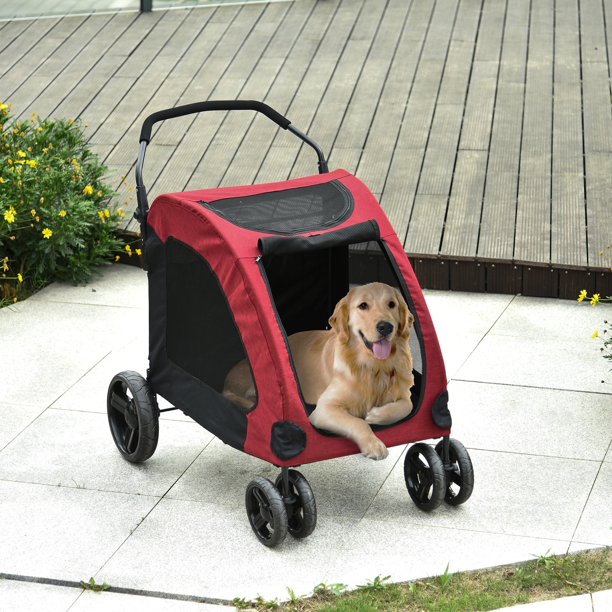 collapsible dog stroller