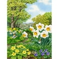thumbnail image 1 of Carolines Treasures ASAD778CHF Spring Flowers by Sarah Adams Flag Canvas House Size, 1 of 4
