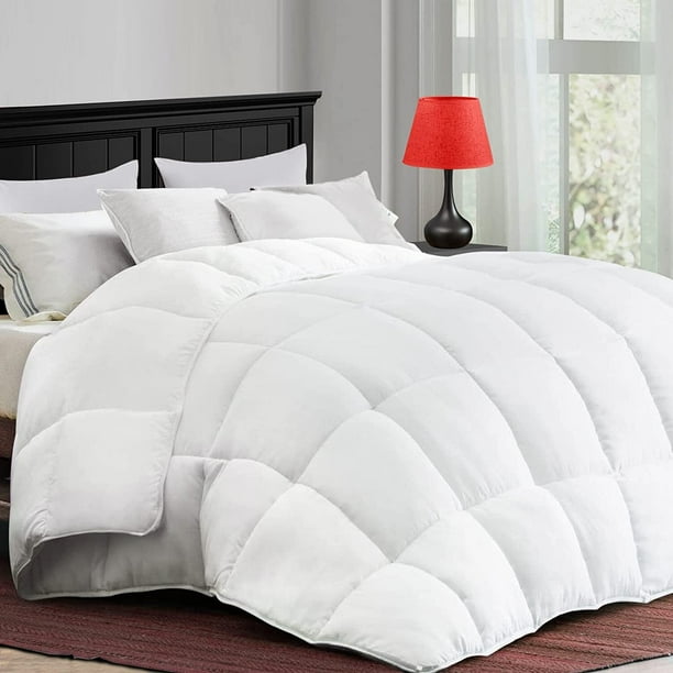 Comforter California King White All Season Down Alternative, Cooling