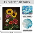 thumbnail image 3 of Diamond Art Kit for Adults, Sunflower Butterfly Bouquet Beauty Diamond Painting for Adults Beginners, 5D DIY Diamond Art Painting Kits, Colorful Diamond Painting Craft for Home Decor 12x16, 3 of 7