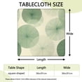 thumbnail image 2 of Green Tie Dye Overlay Pattern Square Fitted Tablecloth with Elastic Edge,Square Table Cover,Washable Elastic Table Cover for Home Kitchen Party Decor 36"x36", 2 of 6