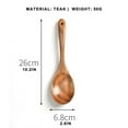 thumbnail image 3 of Clearance Cooking Utensils under $7 10.2 Inch Large Wooden Spoon For Cooking Mixing Spoon Serving Spoons Big Non Stick Wood Spoon Spatula Long Handle Spoon Stirring Cooking Spoon, 3 of 7