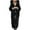 Black, variant on Clearance! Gallickan Women Coats Winter with Hood Womens Faux-Fur Long Sleeve Waistcoat Body Solid Color Hooded Long Jacket Coat Outwear