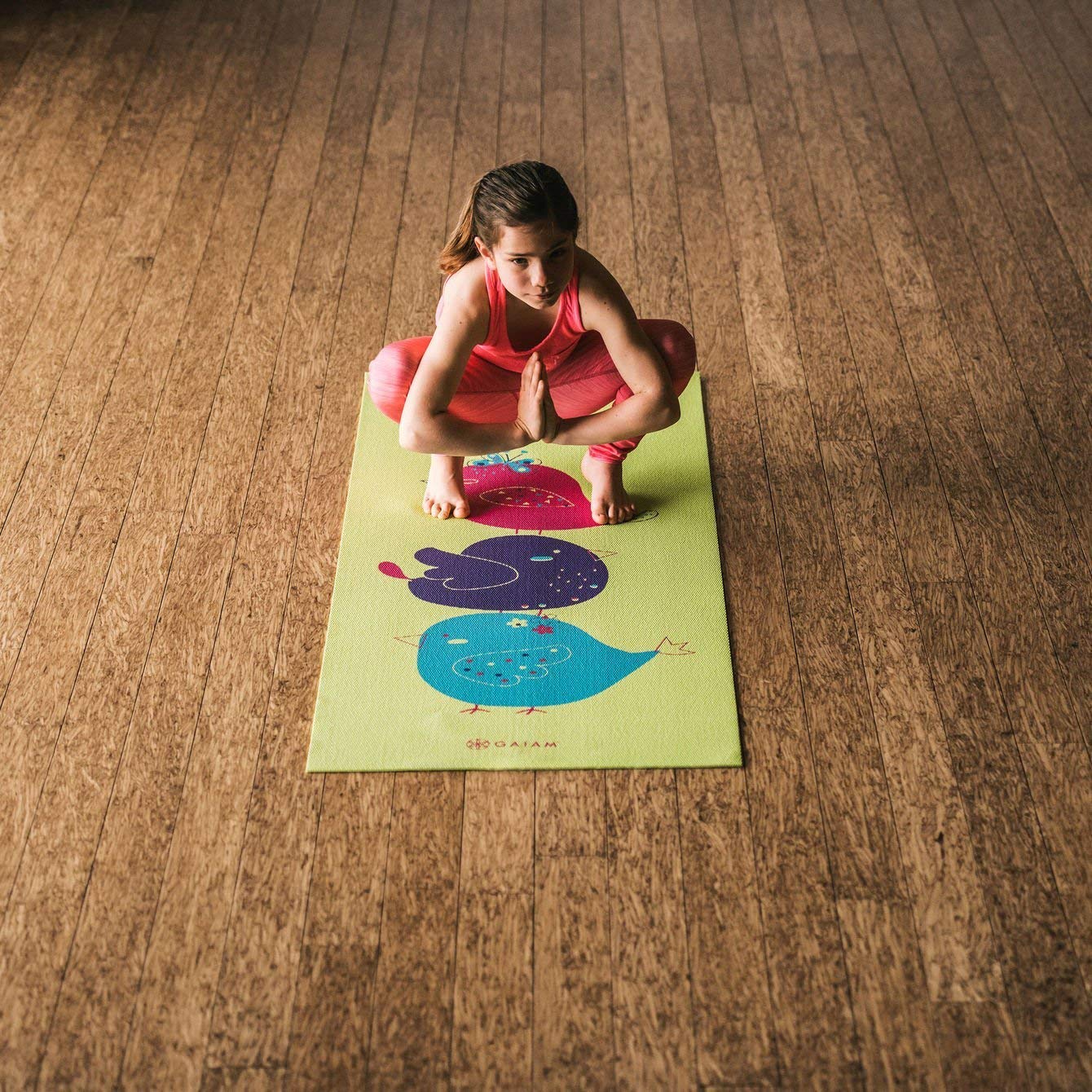 Gaiam Kids Yoga Mat, Birdsong, 4 mm - image 4 of 4