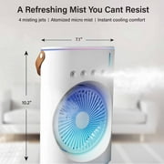 Bullseye Air Rechargeable Misting Fan Portable Cooling Mist Cordless Electric Fan Indoor Outdoor