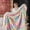 Rainbow, variant on 760GSM Faux Rabbit Faux Fur Throw Blanket,Super Thick Warm Bubble Blanket Throw,Fuzzy Luxury Plush Decorative Blanket for Couch Bed Sofa(Black Grid Print,50''x 60'')