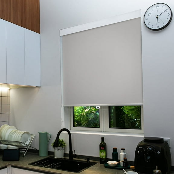 DanFoon Roller Blinds for Windows,Blackout Roller Shade for Indoor Bedroom, Cordless Roller Shade Shades with UV Protection for Home,Gray 36'' x 72''