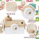 thumbnail image 4 of Niños Cámara de Madera Juego Sala De Decoración De Decoración De Juguete Portátil Portátil DIY Regalos Regalo Colgante Con Lanyard White Inevent FN001431-02, 4 of 6