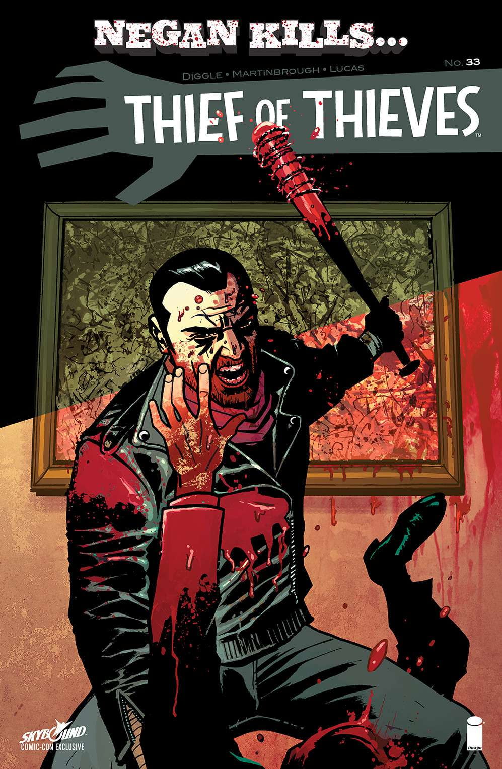Cover Comic Book Thief of Thieves #33 Skybound Comic-Con Negan Kills..