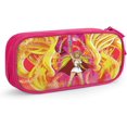 thumbnail image 1 of Trousse à Crayons Shera, Sac de Papeterie à Double Fermeture Éclair Rose, 1 of 4