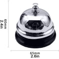 thumbnail image 2 of Customer Service Bell 2pcs Office Desk Bell Customer Ding Bell Metal Call Bell Ringing Bell for Home Store Hotel, 2 of 5