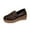Brown, variant on SDNall Flats Shoes Women, Black Flats Shoes Women, Women's Flats Shoes, Black Flats Shoes, Casual Loafers for Women, Fashionable Four-Season Loafers with Metal Buckle, Shallow Flat Wedge Heel Shoes